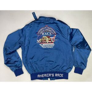 VTG Great American Race Interstate Batteries Norfolk Disney Jacket Men Large 80s